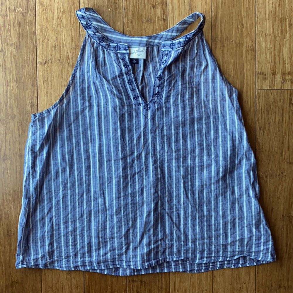 Striped Loose Relaxed Fit Tank Top